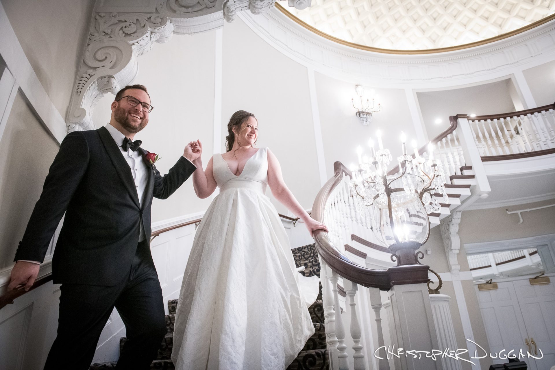 Jenna & Zach at Abigail Kirsch at Tappan Hill; photo by Christopher Duggan Photography
